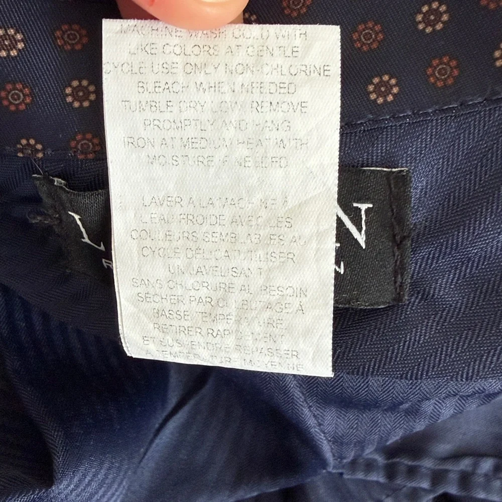 Lauren Ralph Lauren Black Label Navy‎ Dress Pants 38 x 32
